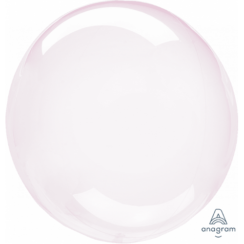 Crystal Clearz Light Pink Round Balloon 