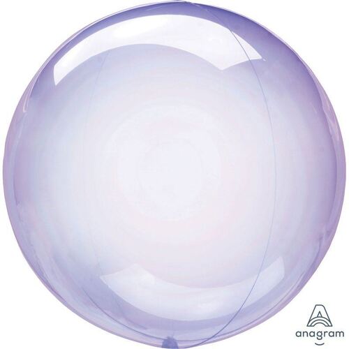 Crystal Clearz Purple Round Balloon 