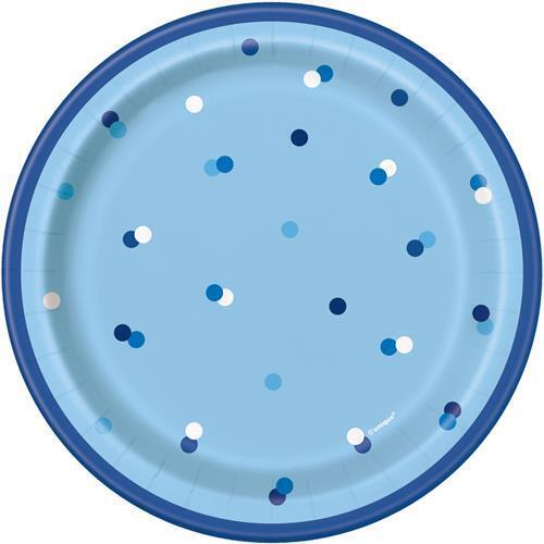 Blue Paper Plates 18cm 8 Pack