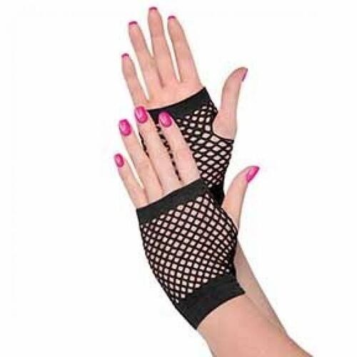 Fishnet Gloves Black