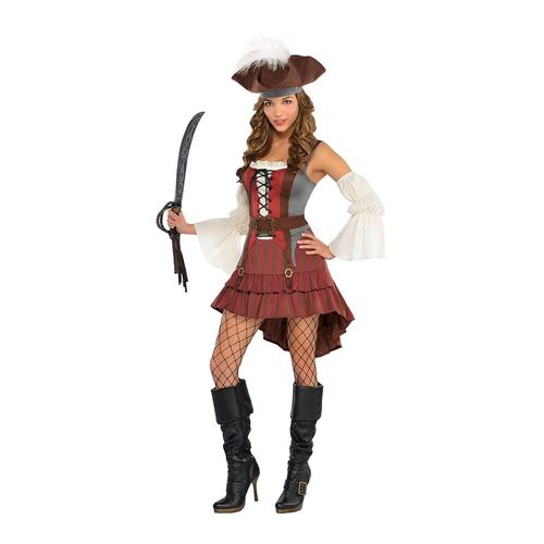 Costume Castaway Pirate Women's Size 16-18