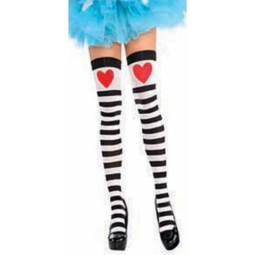 Thigh High Heart and Striped 2 Pack