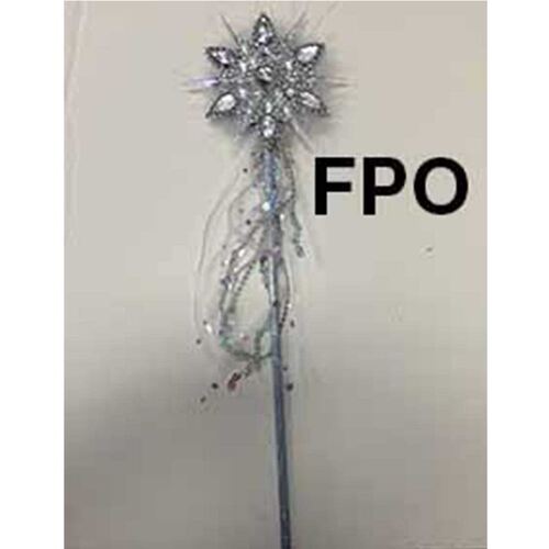 Snowflake Wand with Feather