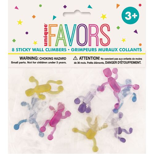 8 sticky Wall Climbers