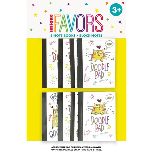 8 Doodle Pad Note Books