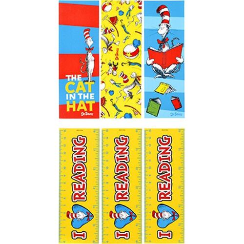 Dr Seuss Bookmark Favors Assorted Designs 12 Pack