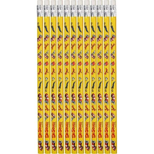 Dr Seuss Pencils Favors 12 Pack
