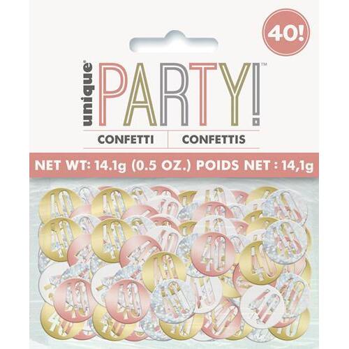 Rose Gold Confetti .5oz - 40