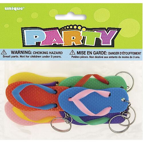 6 Flip-Flop Keychains