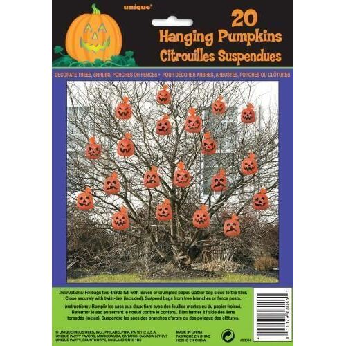 Hanging Pumpkin Bags 20 Pack