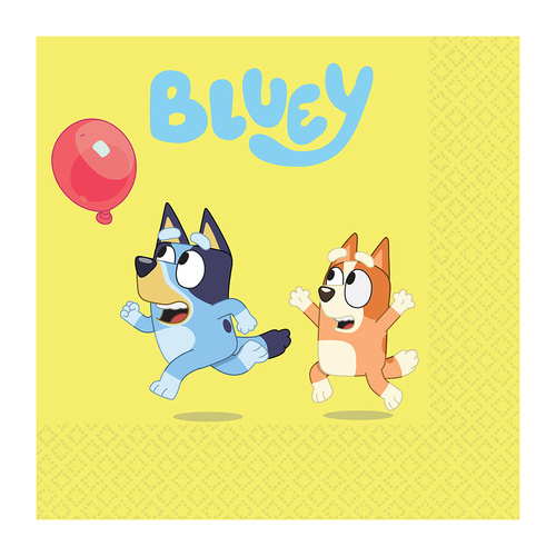 Bluey Lunch Napkins 33cm x 33cm 16 Pack