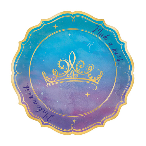 Disney Princess Once Upon A Time Paper Plates NPC 17cm 8 Pack