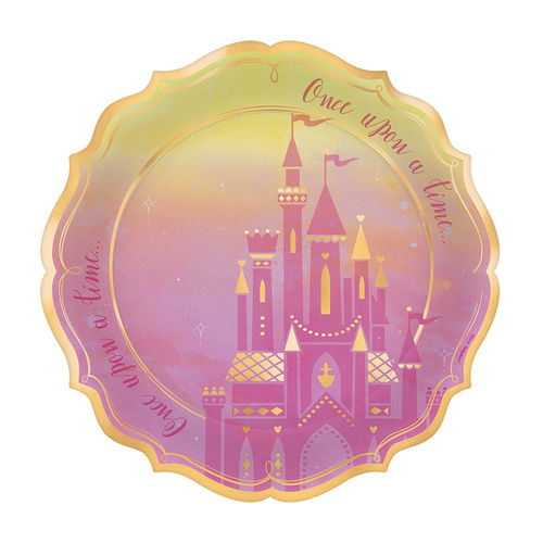 Disney Princess Once Upon A Time Paper Plates NPC 26cm 8 Pack
