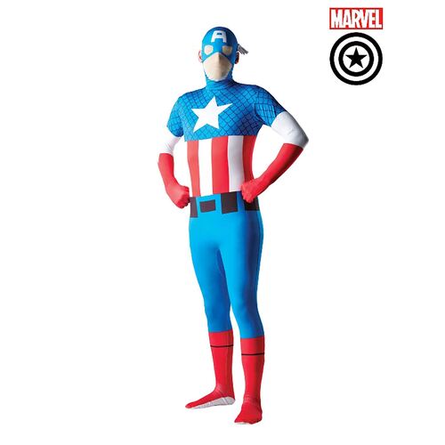 Captain America 2nd Skin Suit Adult