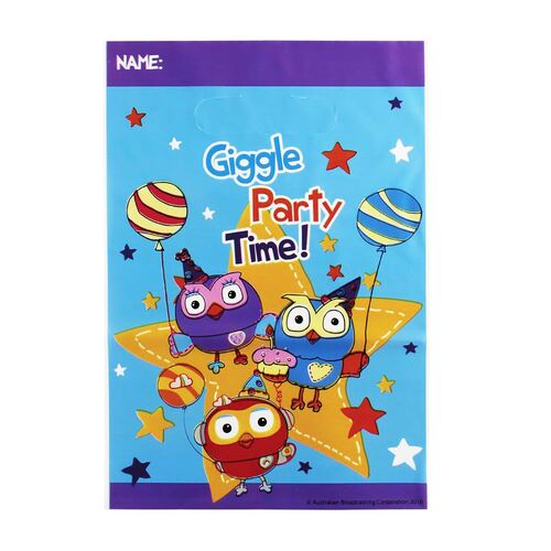 Giggle and Hoot Folded Loot Bags 8 Pack