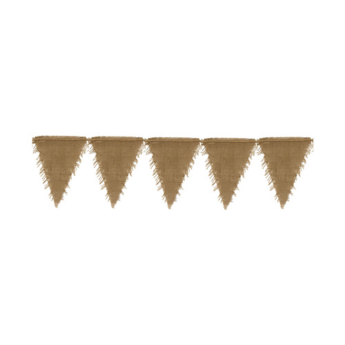 Kraft Burlap Flag Bunting