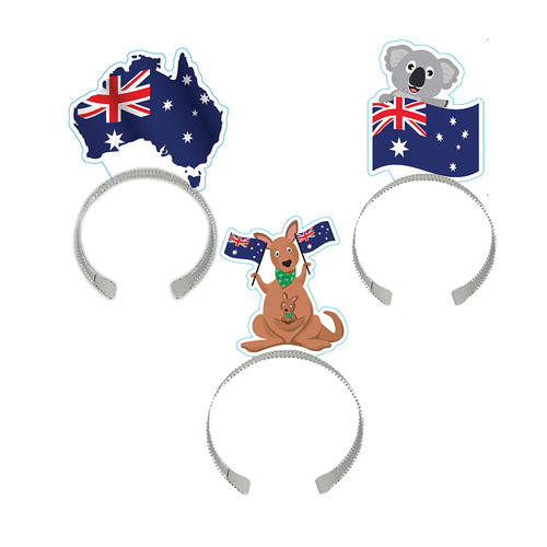 Australia Flag Headbands 8 Pack