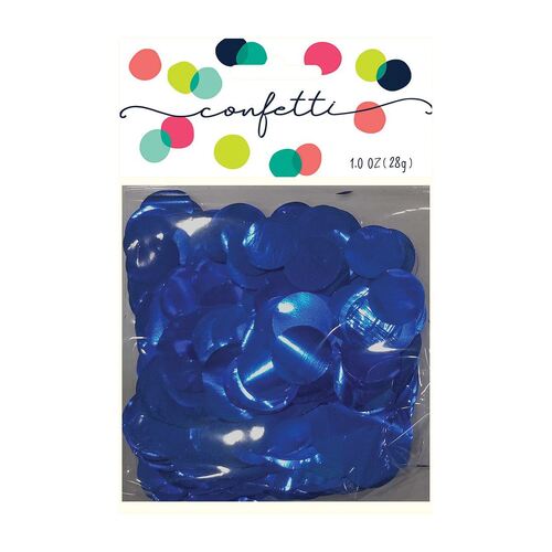 Confetti Circles Metallic Royal Blue 2cm Foil 28g
