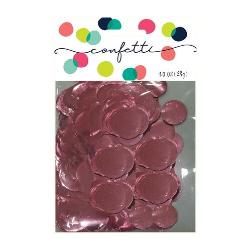 Confetti Circles Metallic Light Pink 2cm Foil 28g