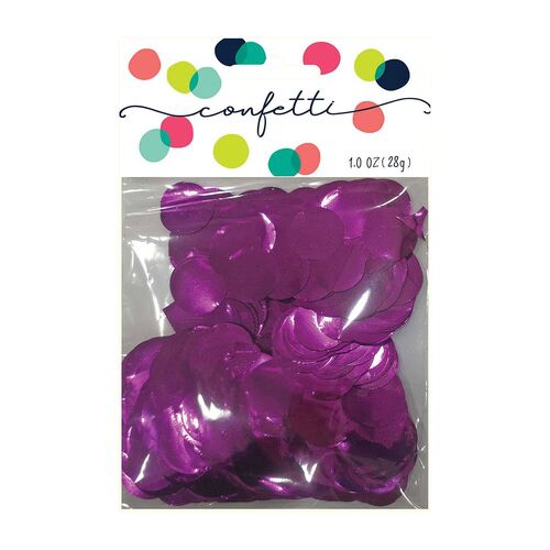 Confetti Circles Metallic Hot Pink 2cm Foil 28g