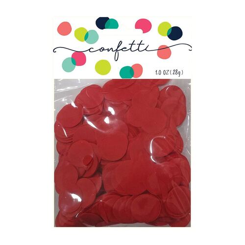 Confetti Circles Red 2cm Tissue Paper 28g