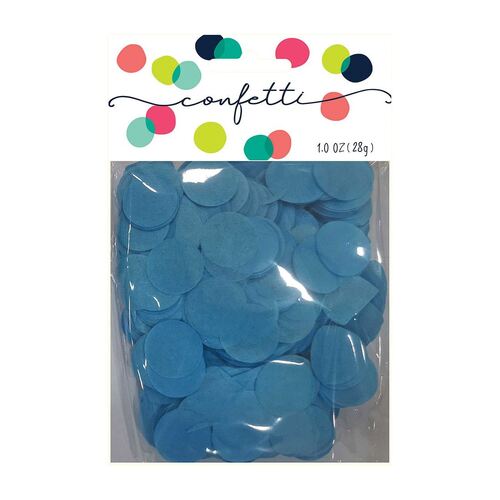 Confetti Circles Caribbean Blue 2cm Tissue Paper 28g
