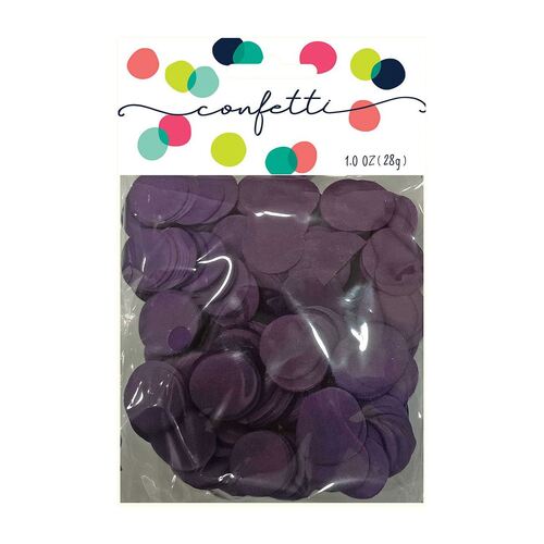Confetti Circles Purple 2cm Tissue Paper 28g