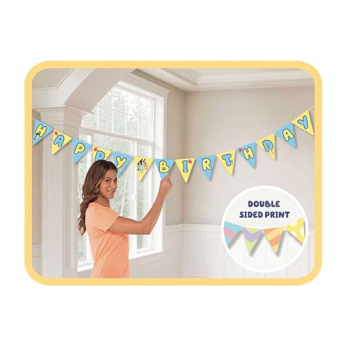 Bluey Bunting Paper Banner