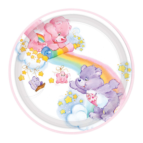 Care Bears Round Paper Plates 23cm 8 Pack