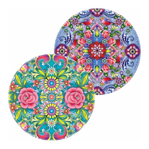 Catalina Round Paper Plates Mixed Designs 17cm 8 Pack