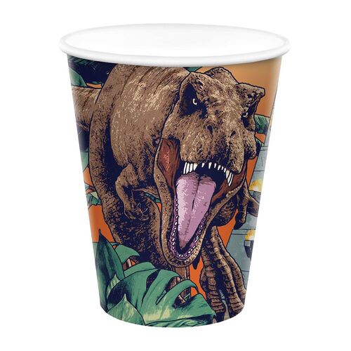Jurassic Into The Wild Paper Cups 266ml 8 Pack
