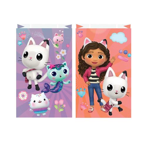 Gabby's Dollhouse Paper Kraft Bags 8 Pack