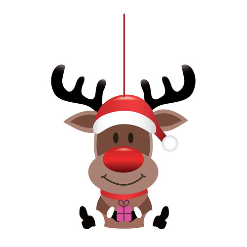 Reindeer Door Hanger Decoration