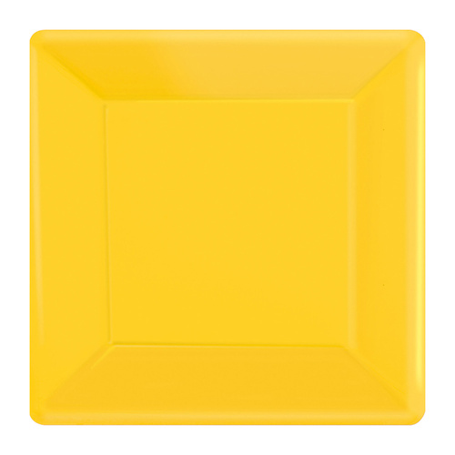 Paper Plates Square Sunshine Yellow NPC 17cm 20 Pack