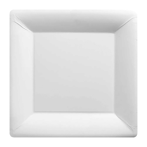 Paper Plates Square Frosty White NPC 23cm 20 Pack