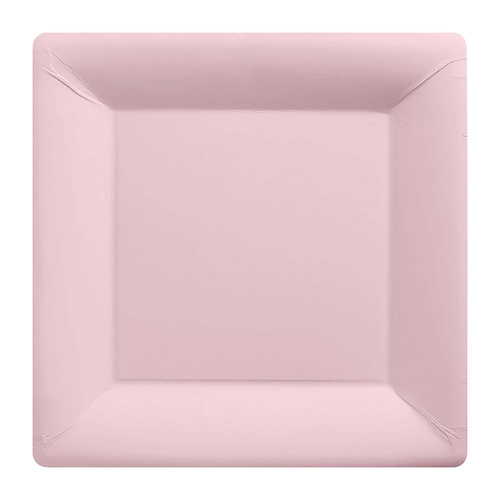 Paper Plates Square New Pink NPC 23cm 20 Pack