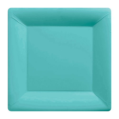 Paper Plates Square Robin's Egg Blue NPC 23cm 20 Pack