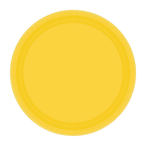Paper Plates Round Yellow Sunshine NPC 17cm 20 Pack
