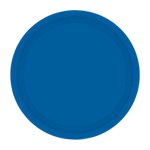 Paper Plates Round Bright Royal Blue NPC 17cm 20 Pack