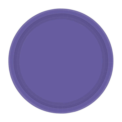 Paper Plates Round New Purple NPC 17cm 20 Pack
