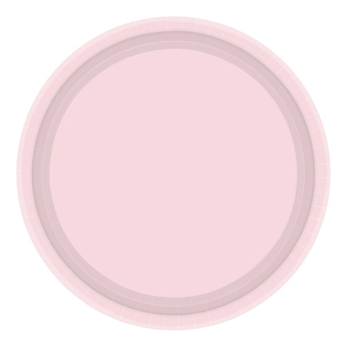 Paper Plates Round Pastel Pink NPC 17cm 20 Pack