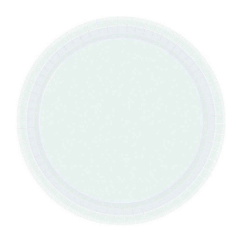 Paper Plates Round Frosty White NPC 23cm 20 Pack