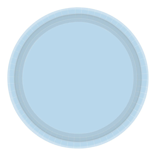 Paper Plates Round Pastel Blue NPC 23cm 20 Pack