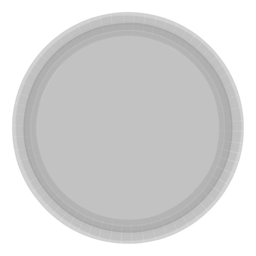 Paper Plates Round Silver NPC 23cm 20 Pack