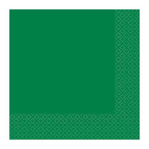 Festive Green Beverage Napkins 2 PLY 40 Pack