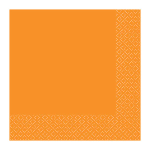 Orange Beverage Napkins 2 PLY 40 Pack