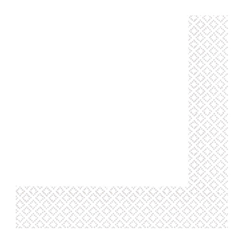 Frosty White Beverage Napkins 2 PLY 40 Pack