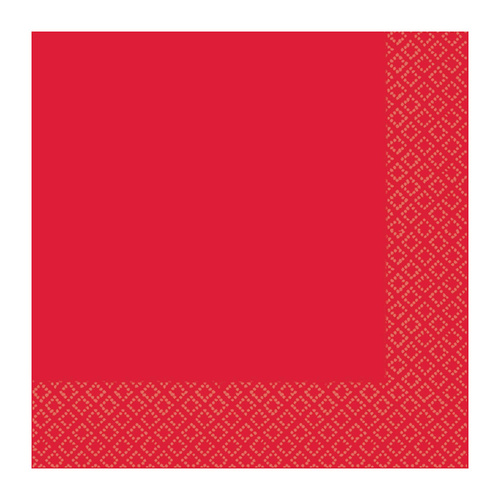 Apple Red Beverage Napkins 2 PLY 40 Pack