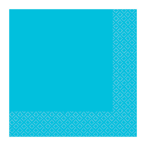 Caribbean Blue Beverage Napkins 2 PLY 40 Pack