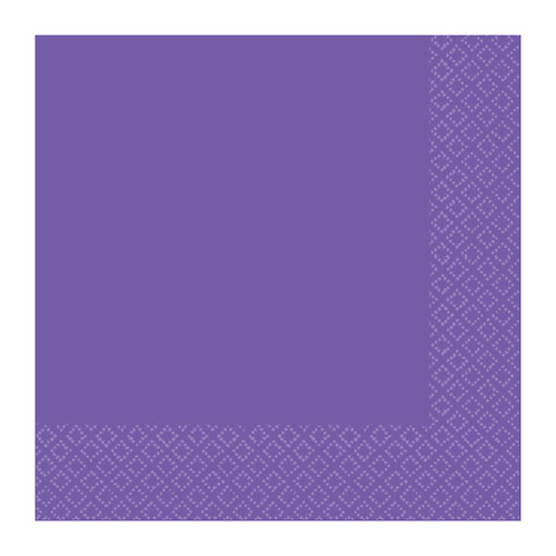 New Purple Lunch Napkins 2 PLY 40 Pack
